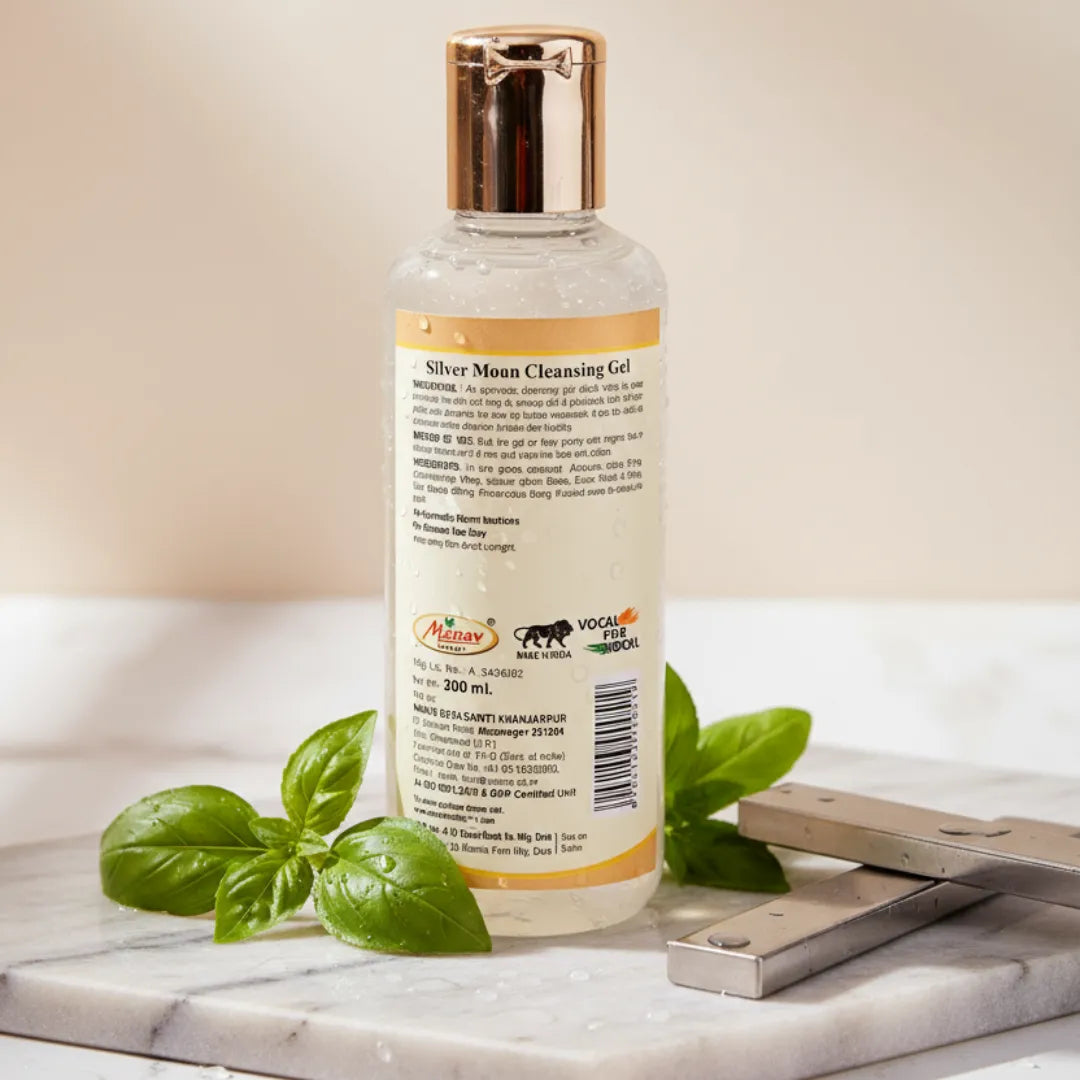 Silver Moon Cleansing Gel – Khadi Ayurveda (200 ml)