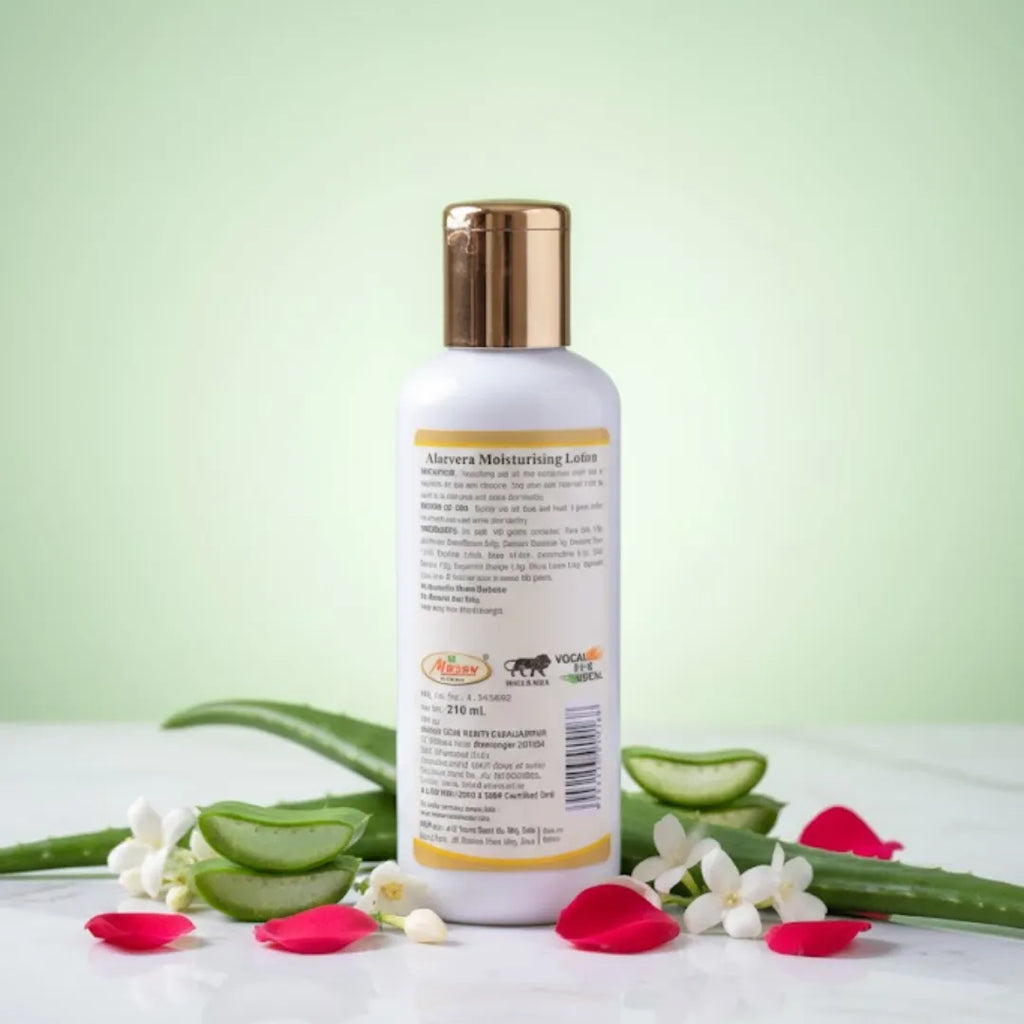 Khadi Ayurveda Aloevera Moisturising Lotion – With Rose & Jasmine Extract